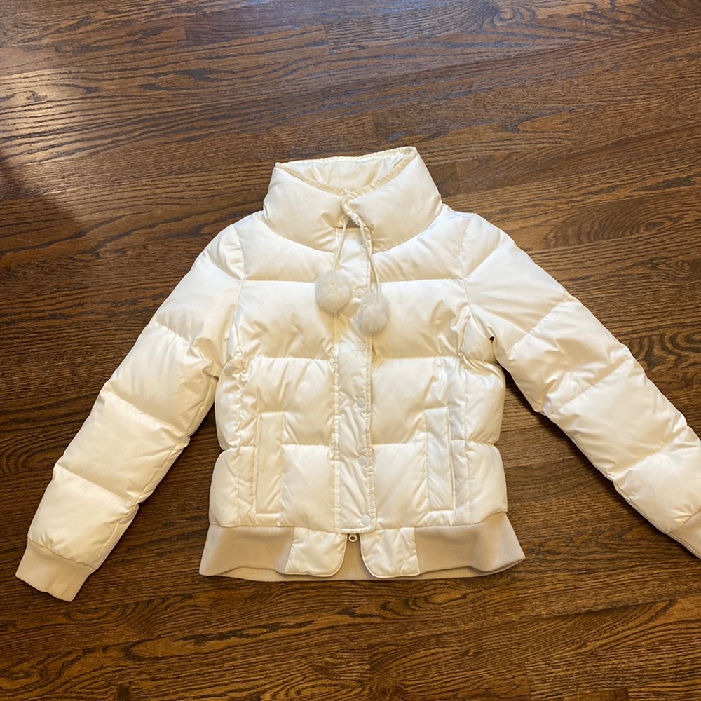 Vintage Juicy Couture White Down Jacket Size L